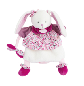 Marionnette Lapin Cerise - 28 cm